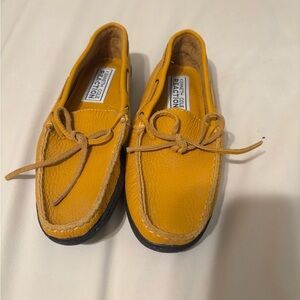 Yellow Leather Men's Loafers
